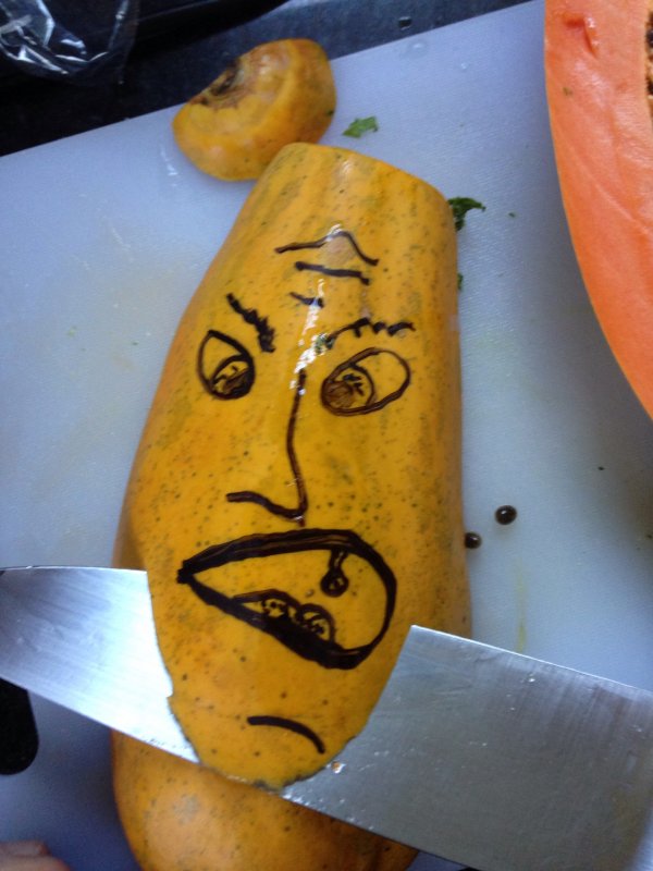 Some days, you just have to kill your papaya.